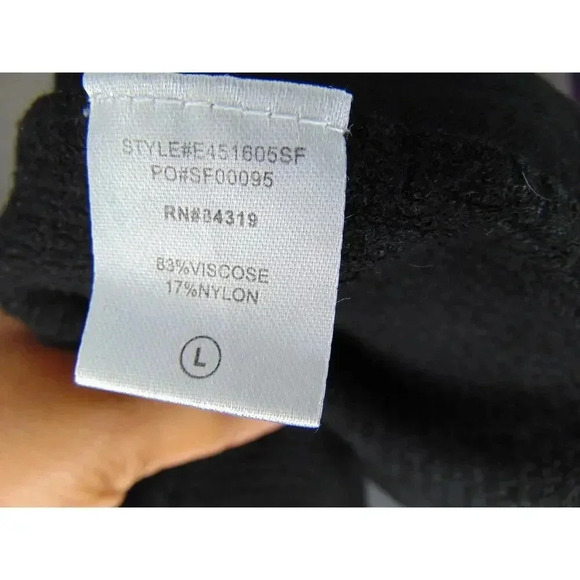 Evolution By Cyrus  Hoodie Sweatshirt Black Long Sleeve Pocket L - Picture 9 of 11